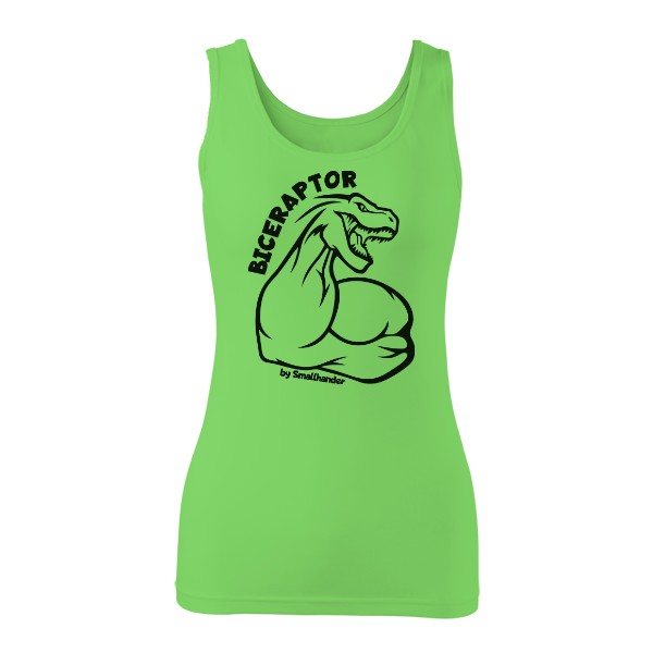 Women's tank top Biceraptor - black print T-shirt