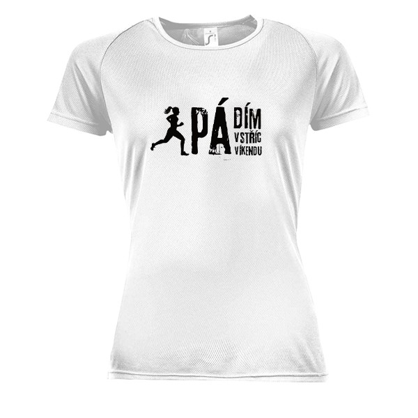 Dámske funčné tričko s potlačou Běžkyně v pátek