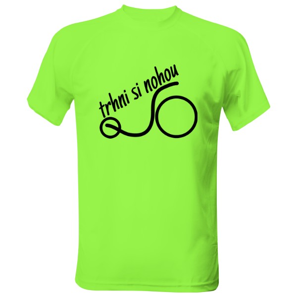 Pánske funčné tričko s potlačou trhni si nohou - funkční