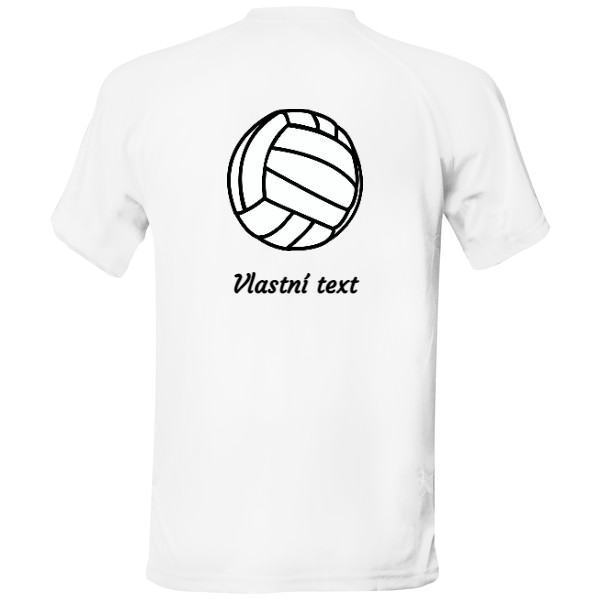Pánske funčné tričko s potlačou Volejbalový hráč